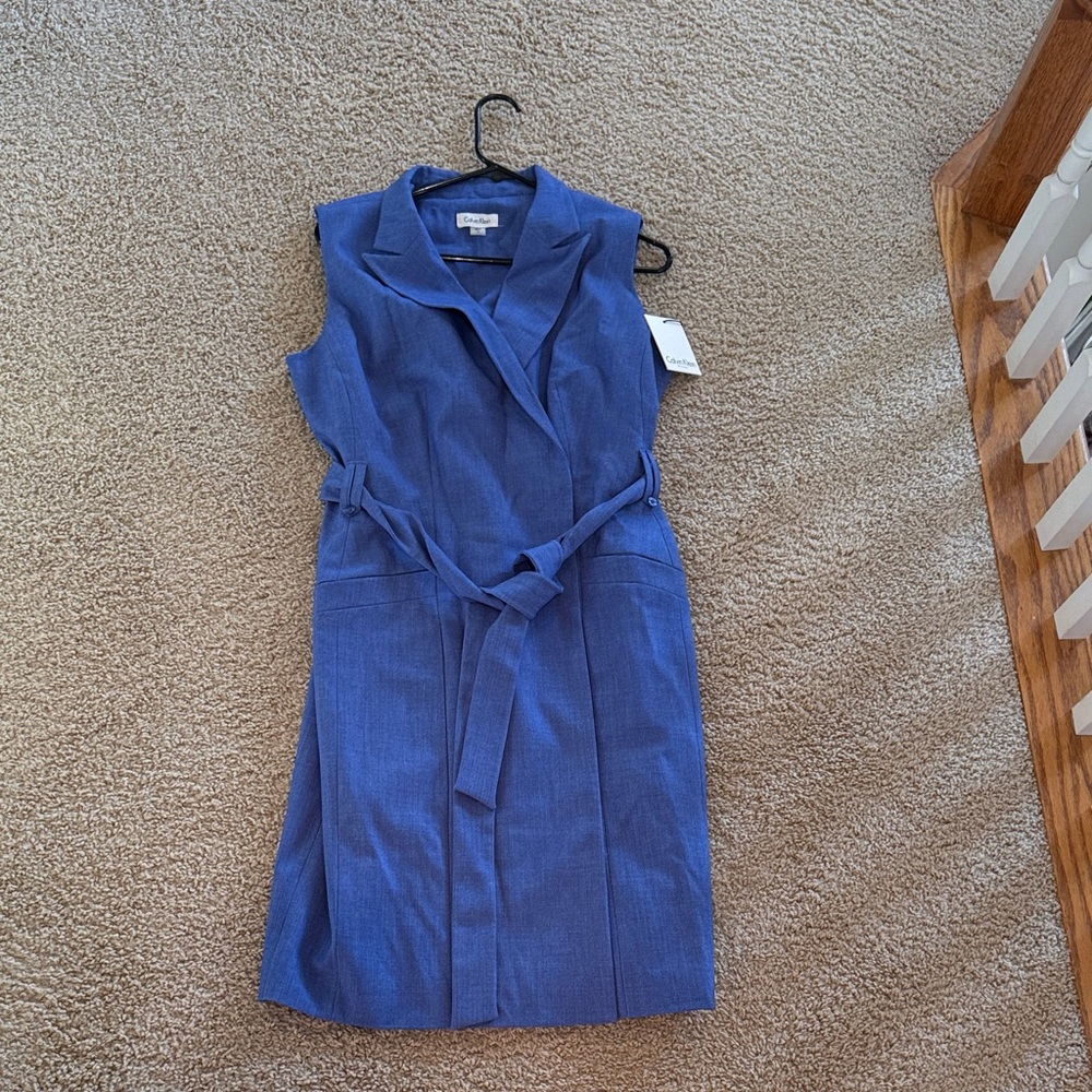 Calvin Klein Royal Blue Sleeveless Dress